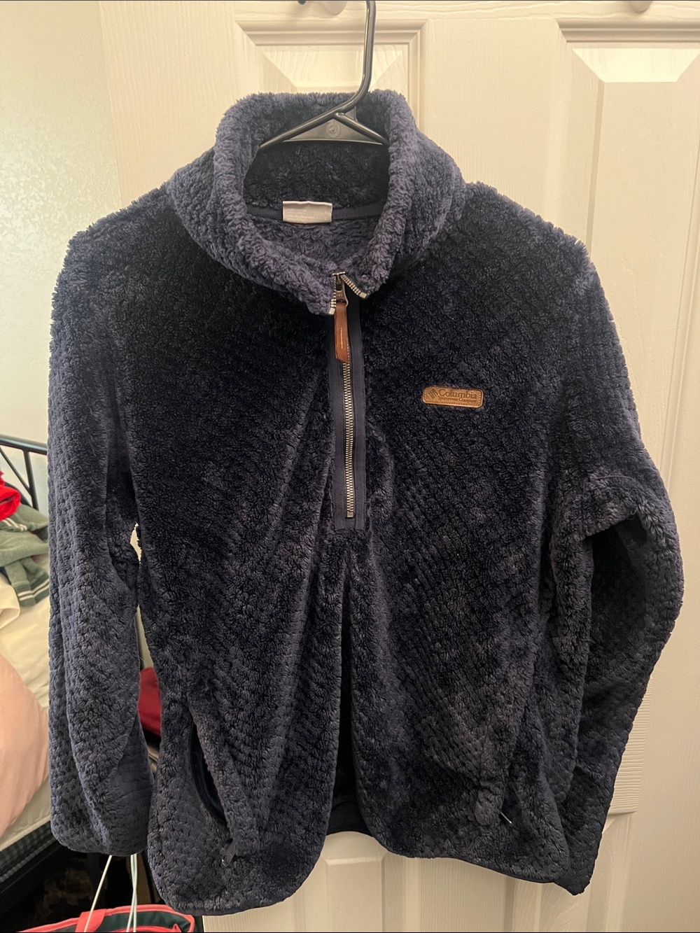 Columbia Navy Plush Half-Zip Fleece Pullover